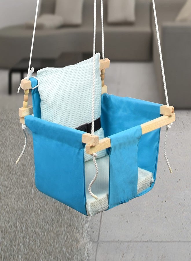 BOFFLE Swing for Kids | jhula for Kids | jhula for Baby | Baby Swing Hanging Indoor Outdoor | Baby Garden Swing with 1 Pillows (6 Months to 3 Years) (Up to 20 kg) - Image 1